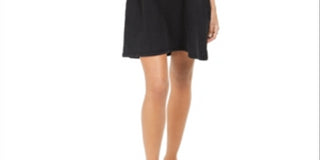 Vestido camiseta de algodão feminino Style &amp; Co, preto, tamanho pequeno, extrapequeno