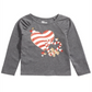 Camiseta infantil Epic Threads com estampa de coração de doce para meninas, tamanho cinza -6X