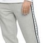 Calça de moletom Calvin Klein masculina com listras e logotipo cinza, tamanho 24