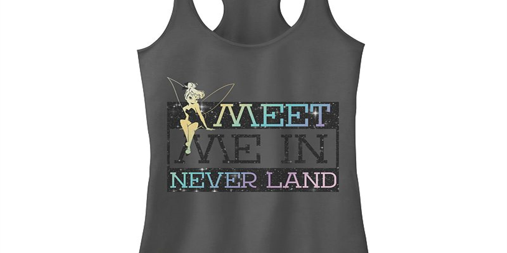 Regata infantil com estampa de personagens licenciados Tinkerbell Meet Me in Neverland, cor cinza, tamanho pequeno
