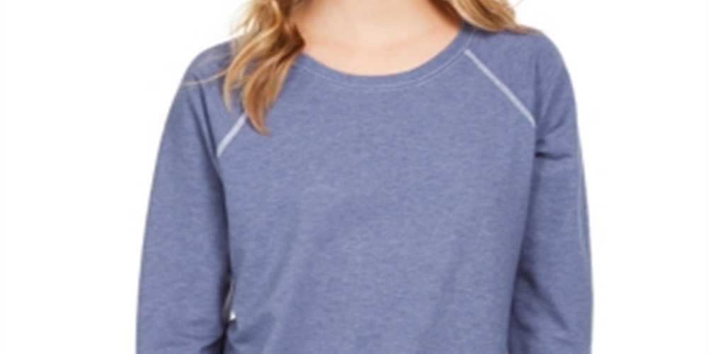 Moletom Feminino Style &amp; Co Azul Tamanho Pequeno Grande