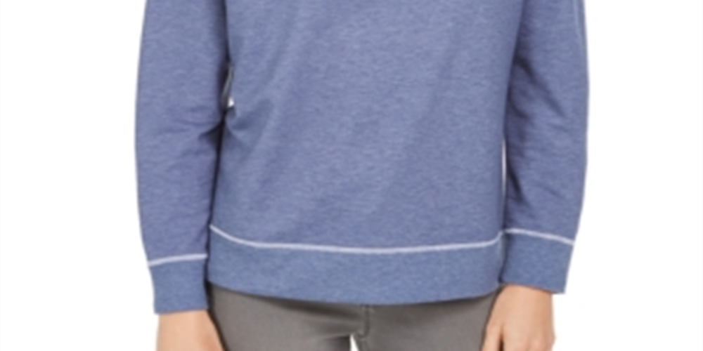 Moletom Feminino Style &amp; Co Azul Tamanho Pequeno Grande