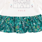 Túnica de algodão com bainha peplum para bebês First Impressions, branca, tamanho 3-6 meses
