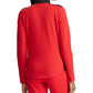 Jaqueta Ralph Lauren Feminina Color Block com Zíper, Vermelha, Tamanho Médio