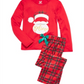 Conjunto de pijama infantil Believe Santa Max &amp; Olivia Big Girl, 2 peças, vermelho, tamanho M