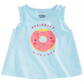 Blusa estampada com rosquinhas First Impressions Baby Girl tamanho azul -2T