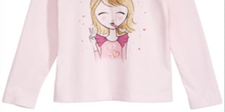Camiseta infantil Epic Threads Let's Party para meninas, rosa, tamanho 6