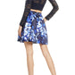 Vestido de festa feminino com lantejoulas e corações, renda brilhante, manga comprida, duas peças, azul, tamanho 7