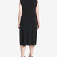 Vestido formal feminino Jessica Howard, sem mangas, com lantejoulas bordadas, decote joia abaixo do joelho, preto, tamanho 14W