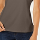 Blusa feminina Karen Scott de manga curta e decote redondo - verde oliva, tamanho M