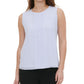 Blusa plissada sem mangas Calvin Klein feminina verde tamanho M