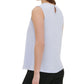 Blusa plissada sem mangas Calvin Klein feminina verde tamanho M