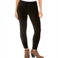 Calça skinny de veludo cotelê feminina Style &amp; Co, preta, tamanho X-S