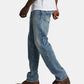 Calça jeans masculina afunilada e relaxada, tamanho 40x30, da Silver Jeans Co.
