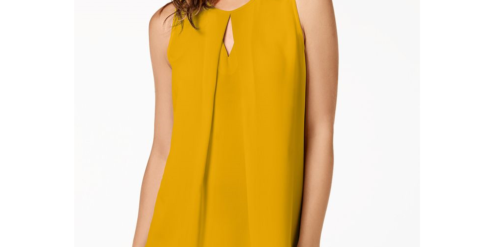 Top Feminino Bar III Keyhole Amarelo Tamanho Médio