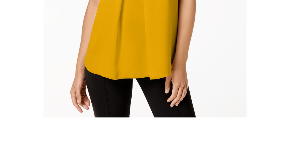 Top Feminino Bar III Keyhole Amarelo Tamanho Médio
