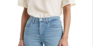 Levi's Women's Noe Lace Contrast T-Shirt White Size XL