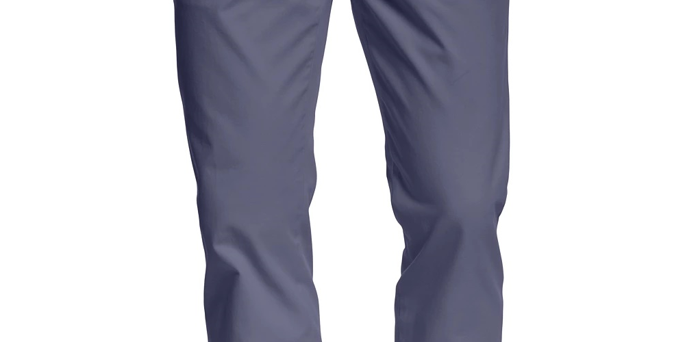 Calça Chino Tommy Hilfiger Masculina de Perna Reta e Ajuste Personalizado Azul Tamanho 36x34