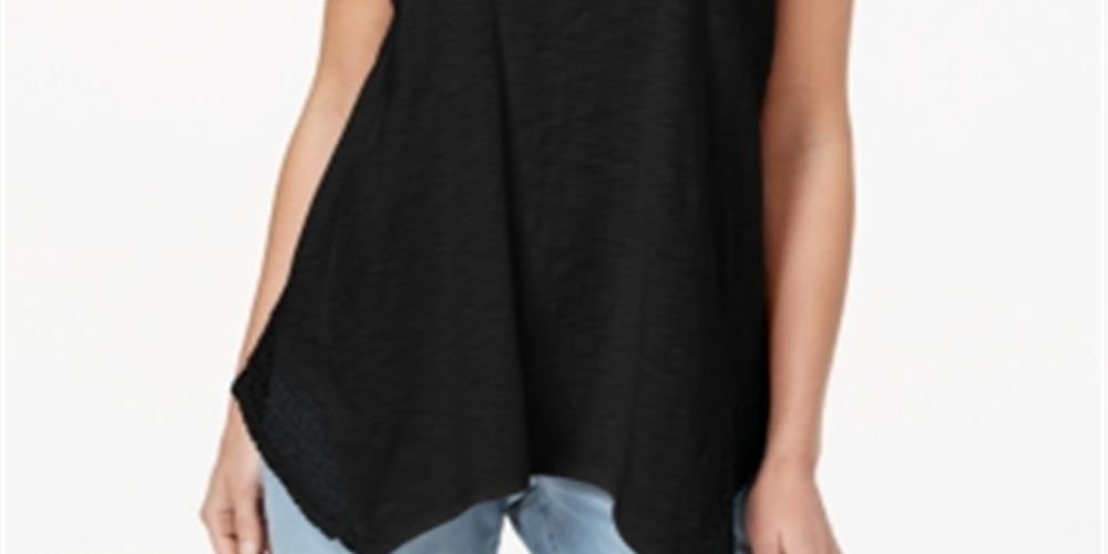 Blusa feminina estilo lenço, manga curta, decote em V, preta, tamanho extrapequeno