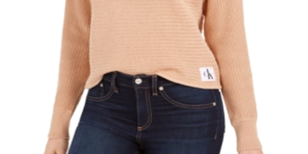 Suéter Calvin Klein Feminino de Algodão Marrom Tamanho XS