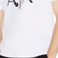 Camiseta masculina AX Armani Exchange com decote em V e logotipo, branca, tamanho P