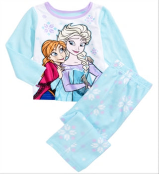 Ame Toddler Girl's 2 Pc Frozen Fleece Pajamas Set Blue Size 2T