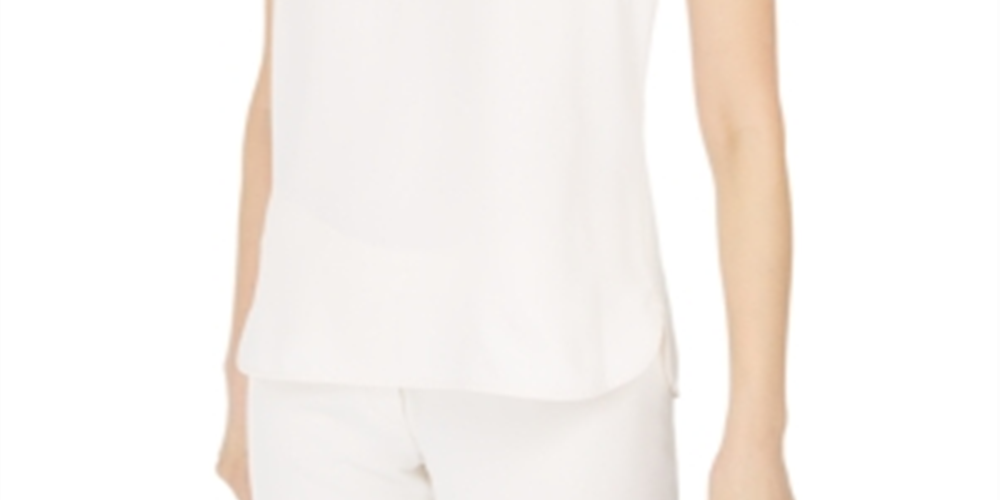Anne Klein Top Feminino Branco Tamanho X-G