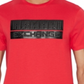 Camiseta masculina AX Armani Exchange com logotipo em relevo, vermelha, tamanho GG