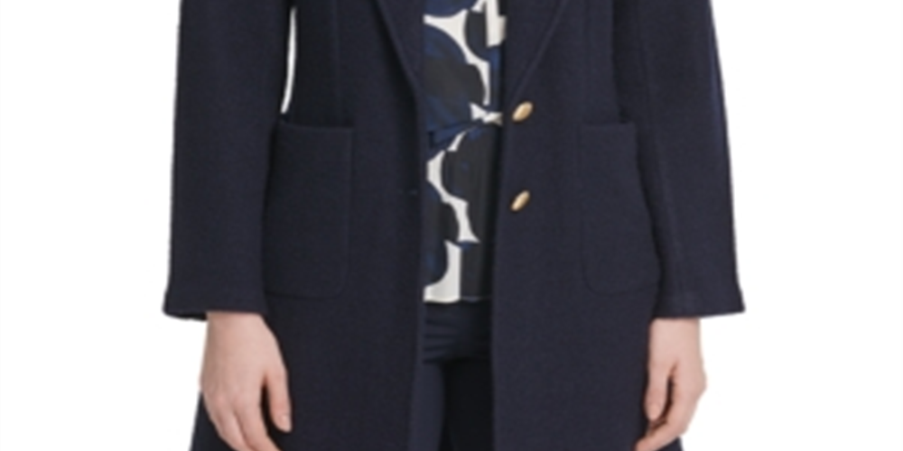 Jaqueta DKNY Feminina Two Button Topper Azul Tamanho 2