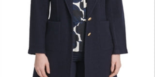 Jaqueta DKNY Feminina Two Button Topper Azul Tamanho 2