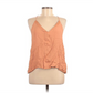 Blusa feminina sem mangas Lost April, laranja, tamanho médio, usada