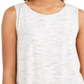 Regata feminina Spacedyed da Style &amp; Co, branca, tamanho XXL