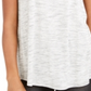 Regata feminina Spacedyed da Style &amp; Co, branca, tamanho XXL