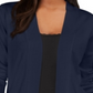 Karen Scott Cardigan Feminino com Bolso Frontal Aberto Azul Tamanho P/M