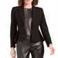 Blazer feminino Bar III Crepe Peplum Preto Tamanho 0