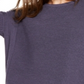 Suéter feminino texturizado de manga comprida e gola joia Eileen Fisher, verde, tamanho extragrande