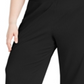 Calças culotte plus size caneladas femininas Ideology, pretas, tamanho 3X