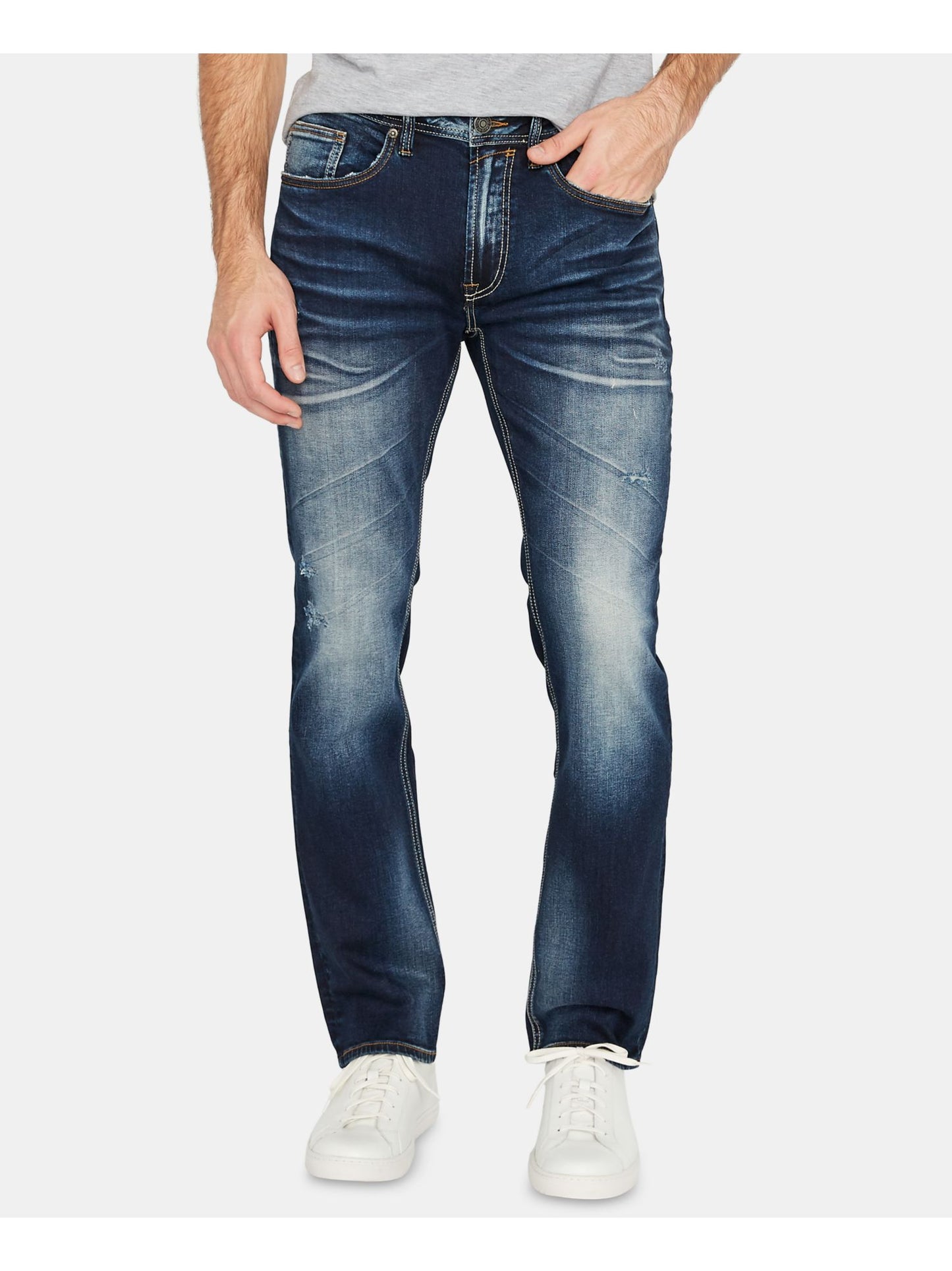 Calça Jeans Buffalo Masculina Stretch Slim Fit Azul Tamanho 40X30