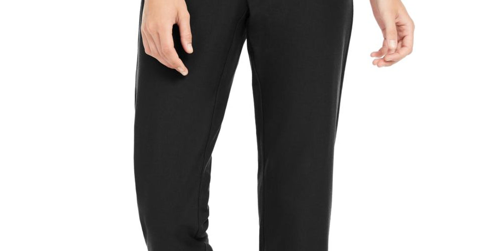 Calça de malha Eileen Fisher feminina com zíper fino e tornozelo, tamanho pequeno grande