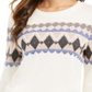 Suéter feminino Fair Isle Charter Club - Branco, tamanho XS