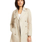 Casaco trench coat feminino clássico liso Charter Club marrom tamanho pequeno
