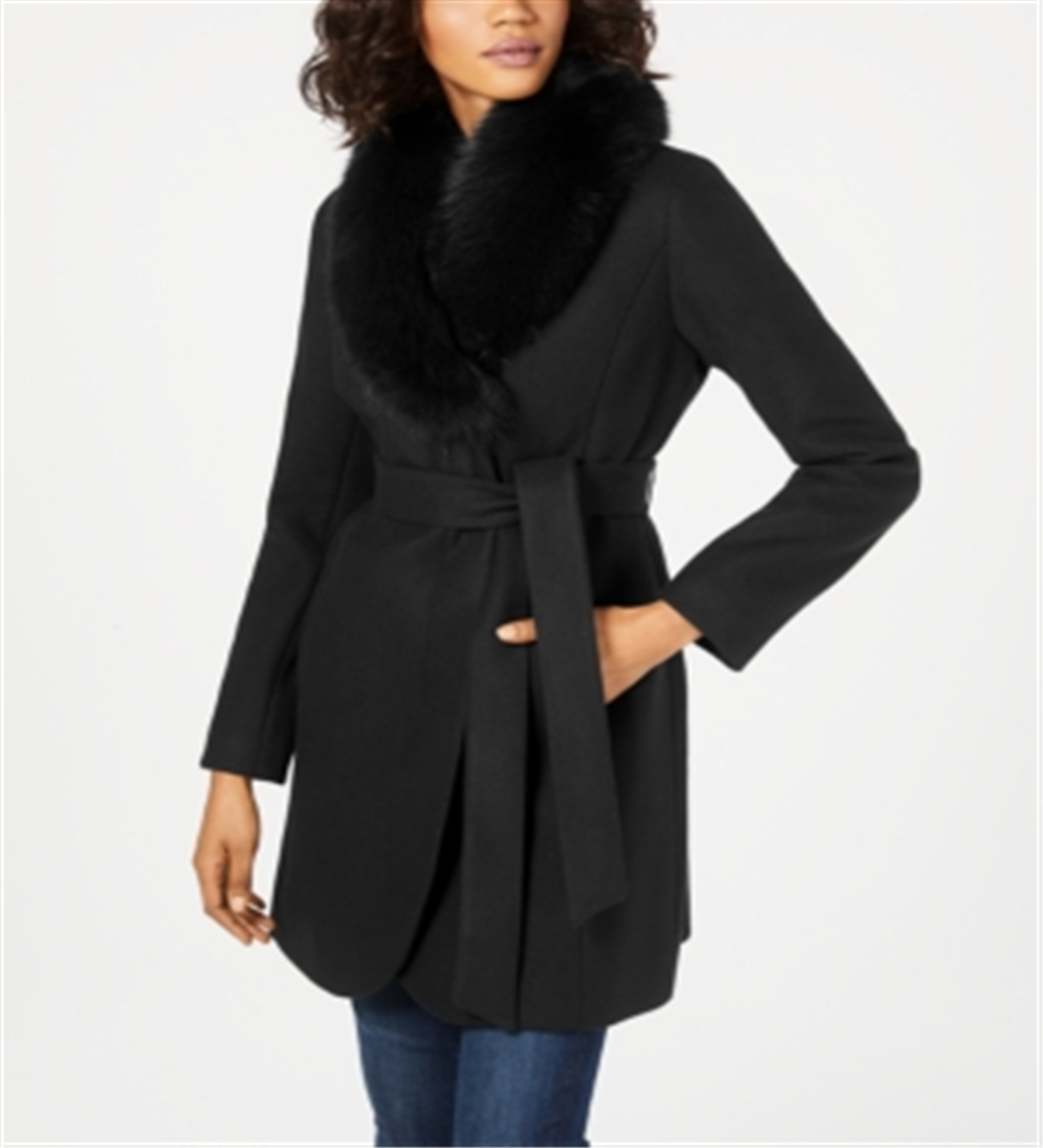 Forecaster of Boston Casaco de lã feminino para inverno, preto, tamanho 10