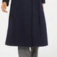 Forecaster Fox-Fur-Collar Maxi Reefer Coat Azul Tamanho 0