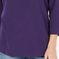 Karen Scott Top Feminino de Algodão com Botões e Fenda - Roxo Tamanho GG