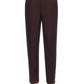 Calça feminina Alfred Dunner Classics com perna reta, marrom, tamanho 12