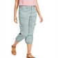 Calça Capri Cargo Feminina Style &amp; Co Verde Tamanho 10