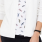 Karen Scott Cardigan Feminino Frente Aberta Branco Tamanho P