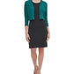 Tommy Hilfiger Cardigan Feminino Manga Botão Verde Tamanho X-G
