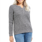 Karen Scott Suéter Henley de Tricô com Cabo Feminino Roxo Tamanho P