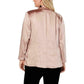 Blazer feminino plus size aberto frontal INC International Concepts rosa tamanho 3X